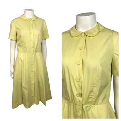 button front house dress