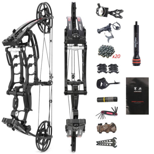 40-65lbs Compound Bow Short Axis Steel Ball Arrows Hunting Fishing Archery - Picture 1 of 13