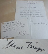 Composer Max Trapp (1887-1971): letters Berlin 1937/38 to Erwin Kroll