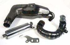 Lambretta Clubman (Big Box) sport curly exhaust, oval exhaust manifold, SIP
