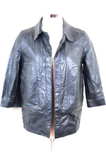 Marni Black Lambskin Leather Jacket 38 4 5 6 S Small Medium