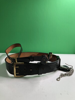 #ad Vintage SPARTAN BRAND Armed Forces Equipment H. S. Meyer W. Germany BELT Leather $220.00