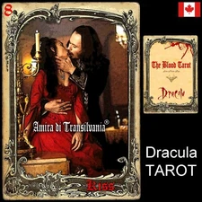 dracula tarot cards card deck rare vintage major arcana oracle book guide + gift