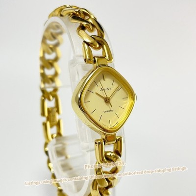 ORIENT Jupiter E458E8-10 BJ Damen Quarzuhr goldfarben