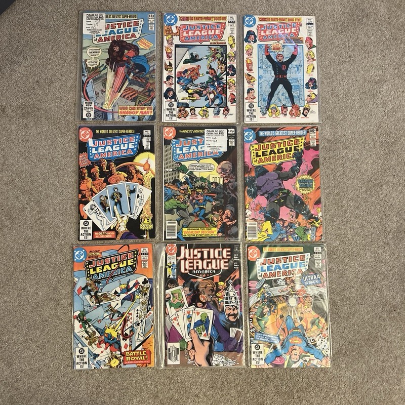 DC Comics Justice League of America 70’s /80s 9 Comic Bundle
