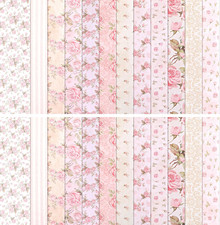 24 Sheets 6 X 6 Inch Scrapbook Paper, Pastel Floral Patterns Decorative Craft Pa