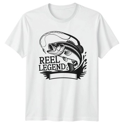 Reel Legend T-Shirt Barschangeln Vatertag Geschenk für Sie und Ihn