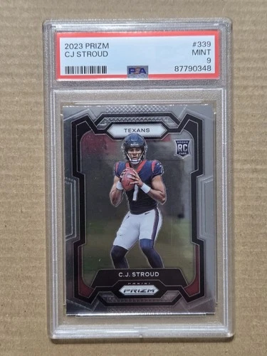 2023 PSA 9 CJ Stroud RC #339 Rookie Card Graded Panini Prizm NFL Football Texans