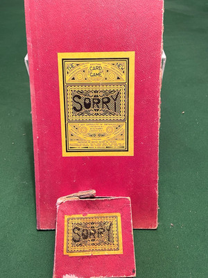 RAR Sorry Brettspiel Patent angemeldet 1929 1. Auflage Vintage KOMPLETT
