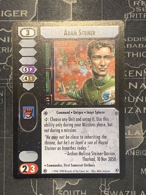 Adam Steiner x1 - Commander Edition - Battletech CCG