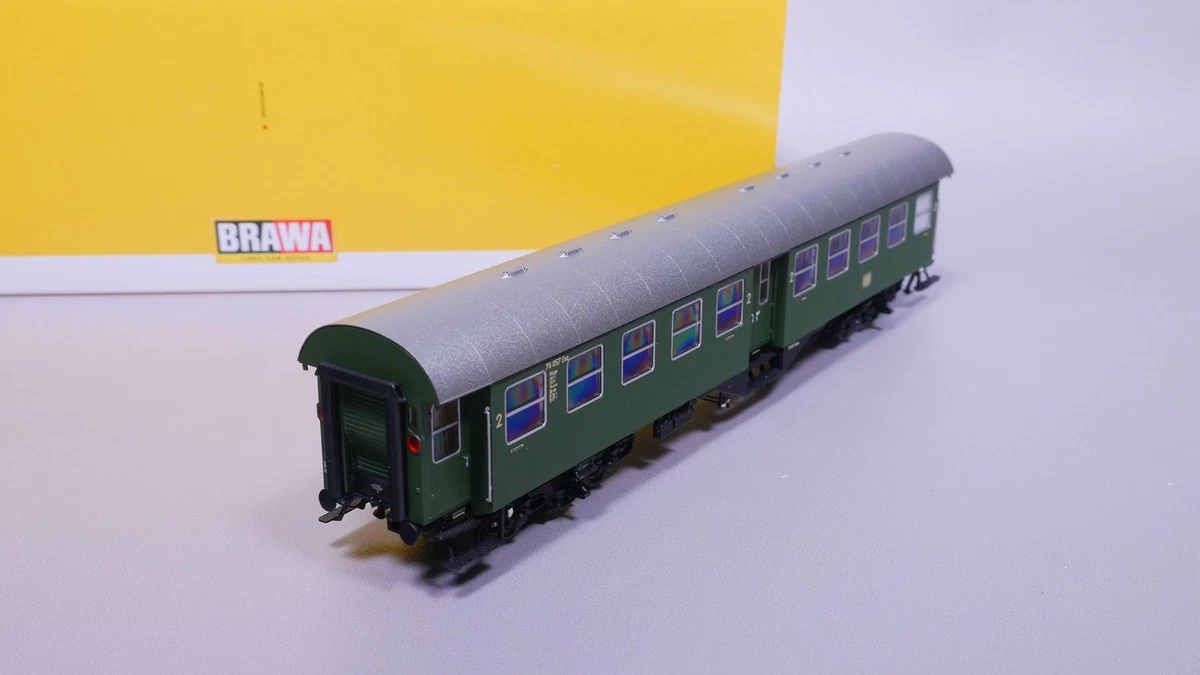 H0 DC Brawa 46060 Umbauwagen 2. Kl. B4yge 76 057 Esn DB OVP #ST_481