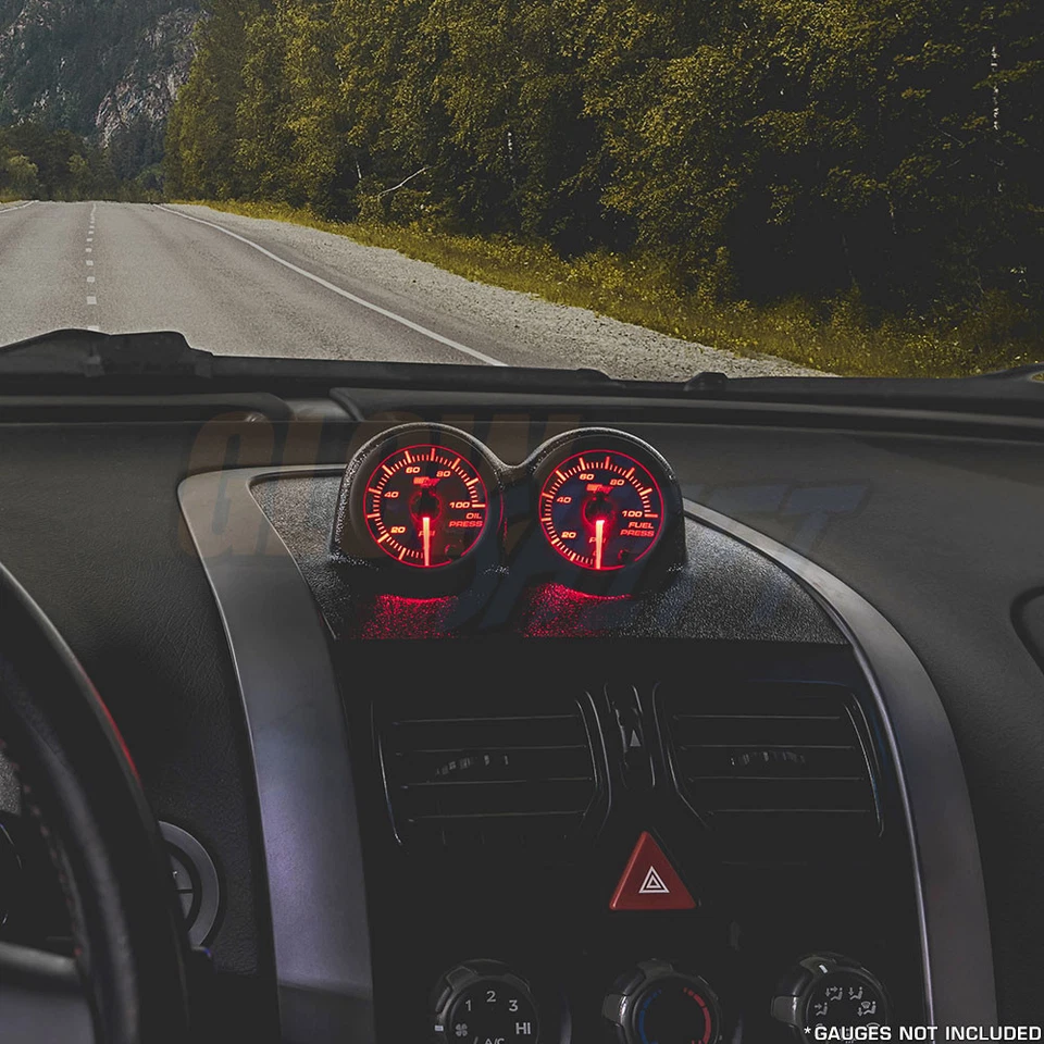 GlowShift 52mm Black Dual Gauge Dashboard Pod for 2004-2006 Pontiac GTO - Image 2 of 4