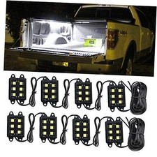 LED Truck Bed Light Kit-48 White LEDs Pickup Bed Lighting Kit,Rear Work Box