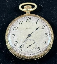 Elgin 303 Model 3 12s 7 Jewels Gold Filled Case Pocket Watch Working 25214539