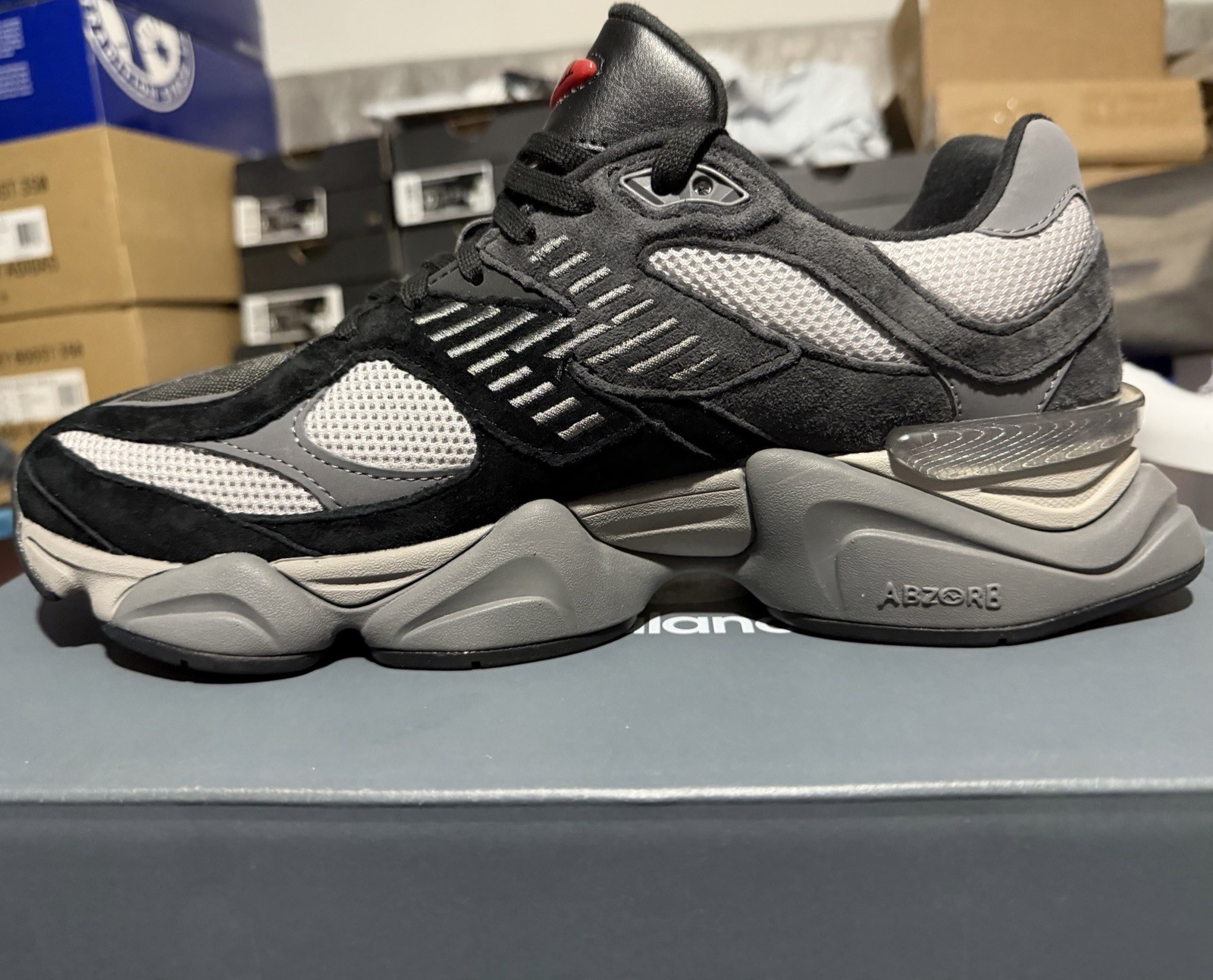 New Balance 9060 Black Castlerock Grey Size 11 Men’s