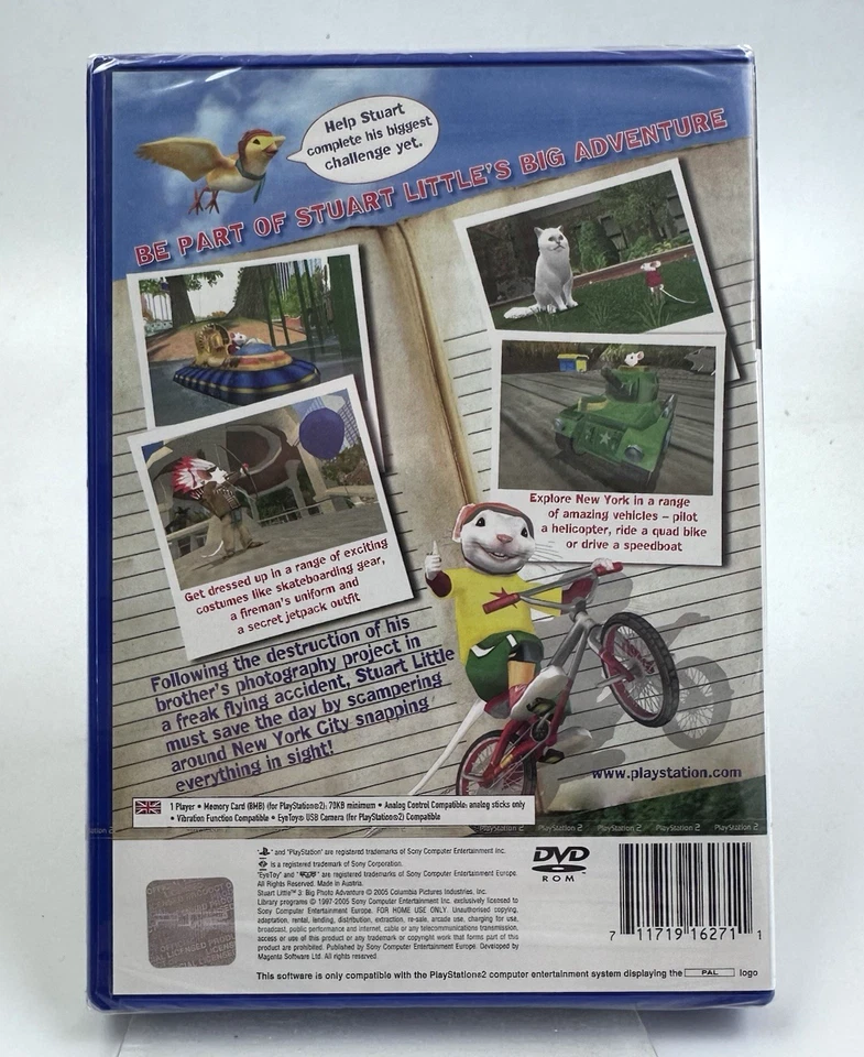 PS2 Stuart Little 3: Big Photo Adventure, New And Factory Sealed - Image 2 of 4