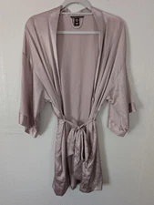 Victoria’s Secret Womens Size M/L Robe Satin Short With Tie Maid of Honor