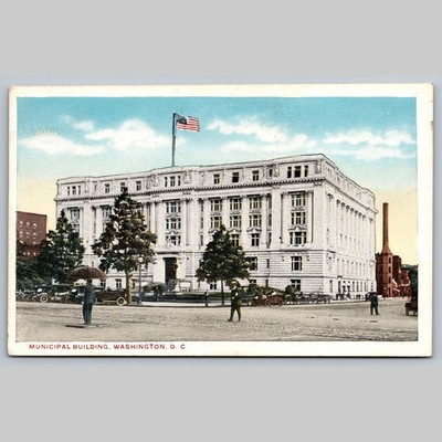 Postcard Municipal Building Washington D.C. Architecture