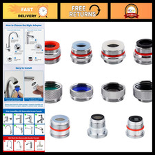 11-Piece Brass Faucet Adapter Kit - Male/Female Sink Aerator Connectors Set