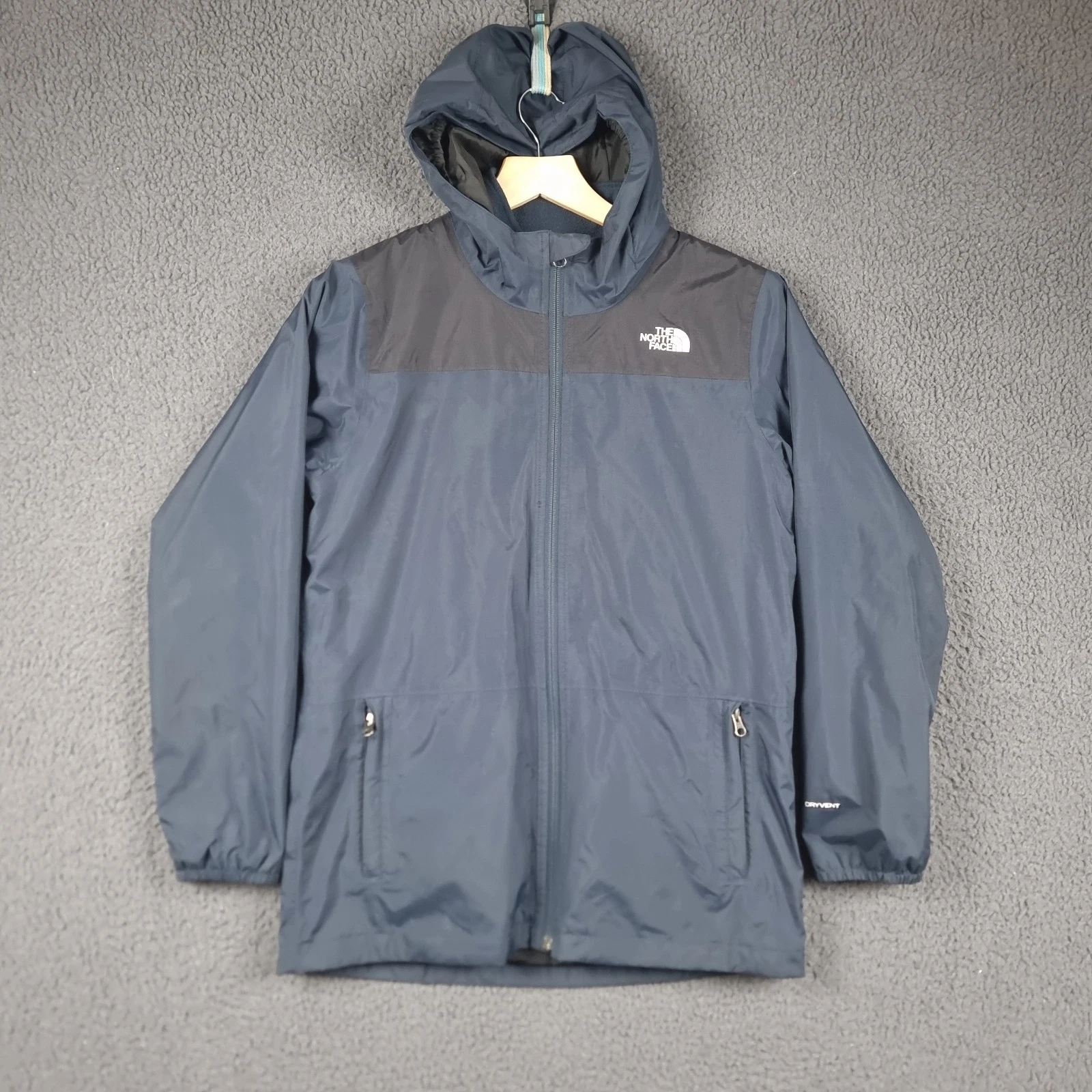 THE NORTH FACE Jacket Boys XL Navy DryVent 3in1 Triclimate Waterproof Rain Coat