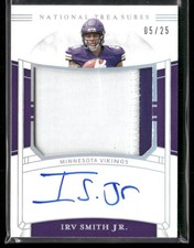 2019 Panini National Treasures #RMS-IS Irv Smith Jr. Rookie Material RPS #/25