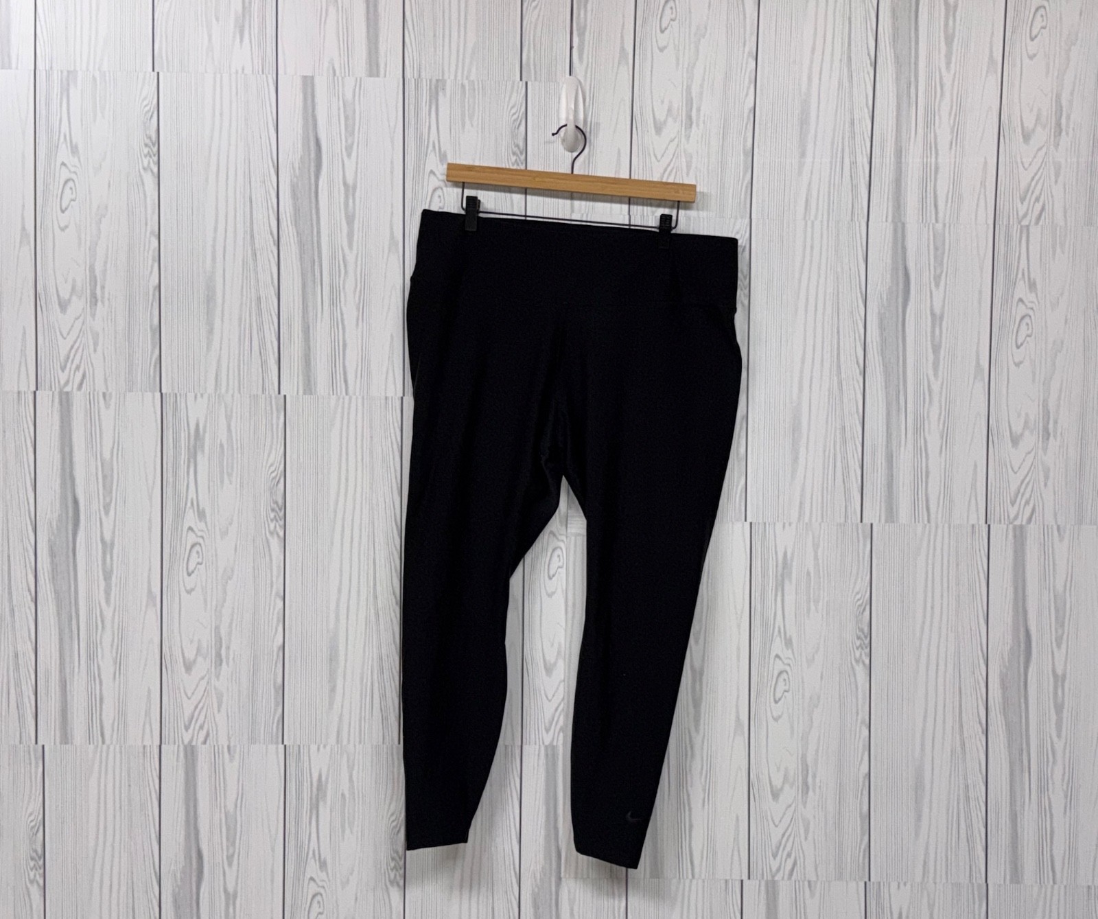 Nike leggings womens size 1x solid black compression high rise stretch