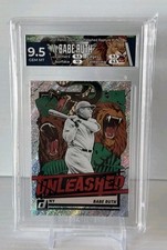 2021 Donruss Babe Ruth SP Unleashed Rapture Short-Print Refractor HGA GEM-MINT🔥