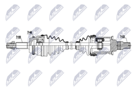 Antriebswelle NTY NPW-TY-229 FüR Toyota Highlander Kluger GSU40_ GSU40R