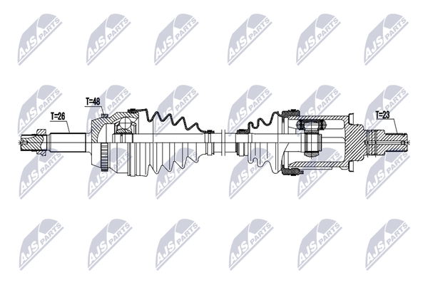 Antriebswelle NTY NPW-TY-229 FüR Toyota Highlander Kluger GSU40_ GSU40R-image