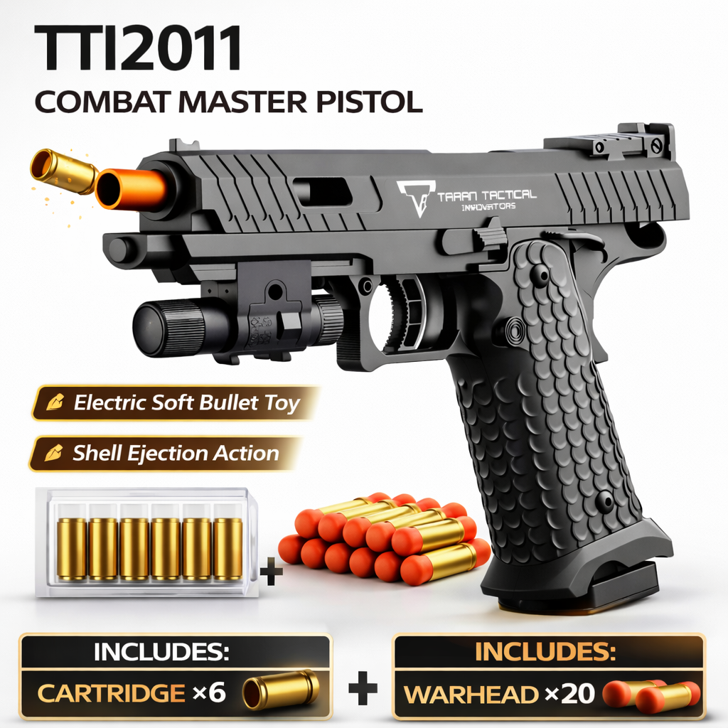 Combat Master 2011 トイガン コンチネンタルセット TTI 2011 Combat Master Toy Pistol Shell Ejecting Soft Bullet