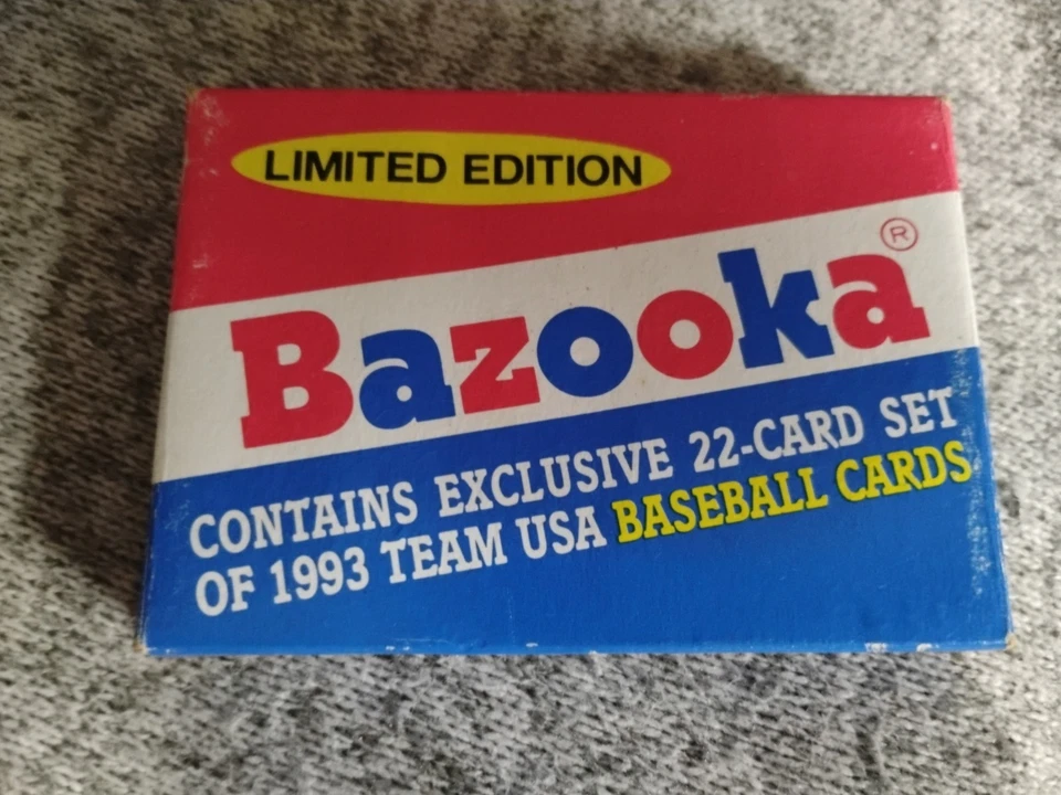 NUNCA ABERTO 1993 Bazooka Team USA Baseball 22 conjunto de cartões e cartão Todd Helton - Imagem 2 de 4
