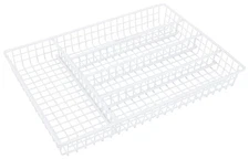 Rocky Mountain Goods Silverware Tray - Kitchen Drawer Organizer - 5 White 
