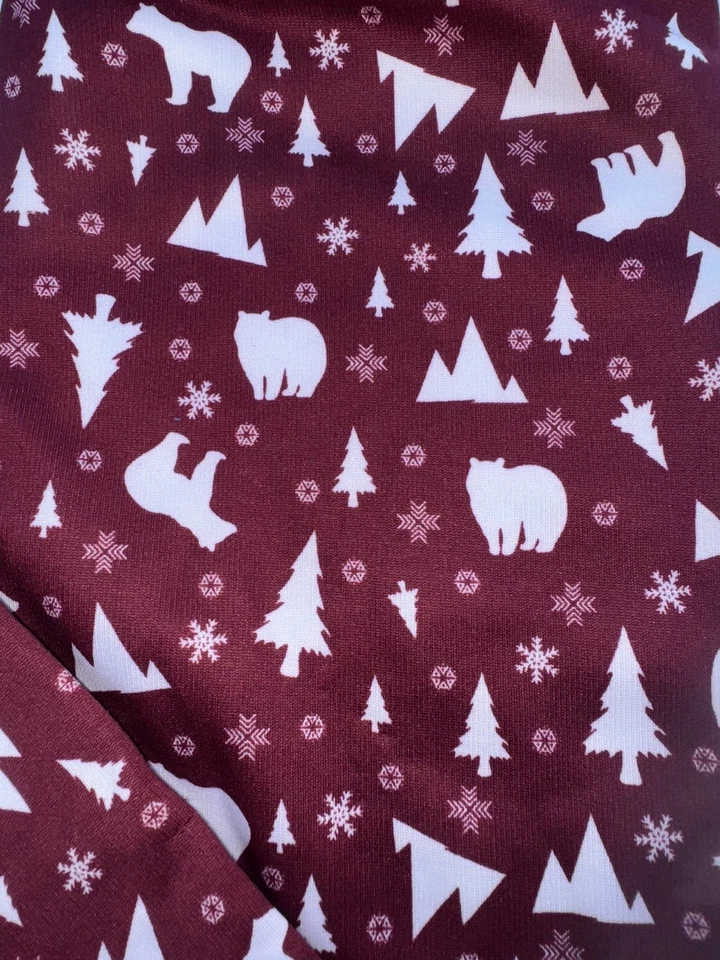 Mujer Serra Polar Forrado Leggings Estampado Vacaciones Multicolor Talla M Foto 4 de 4