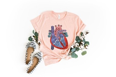Anatomy Heart T-Shirt  Cardiology Student Shirt  Medical Professional Sweater