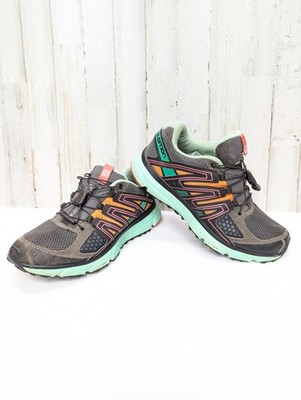 Salomon X-mission 3 women sz 7.5 gray mesh hiking trail sneaker shoes