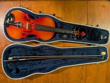 Vintage Copy of Antonius Stradivarius Faciebat Cremona 1713 Violin W/ Case 1995