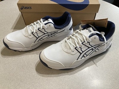 New ASICS GEL PRESHOT WHITE / WHITE NAVY TRIM #1111A210-100 Waterproof Spikeless