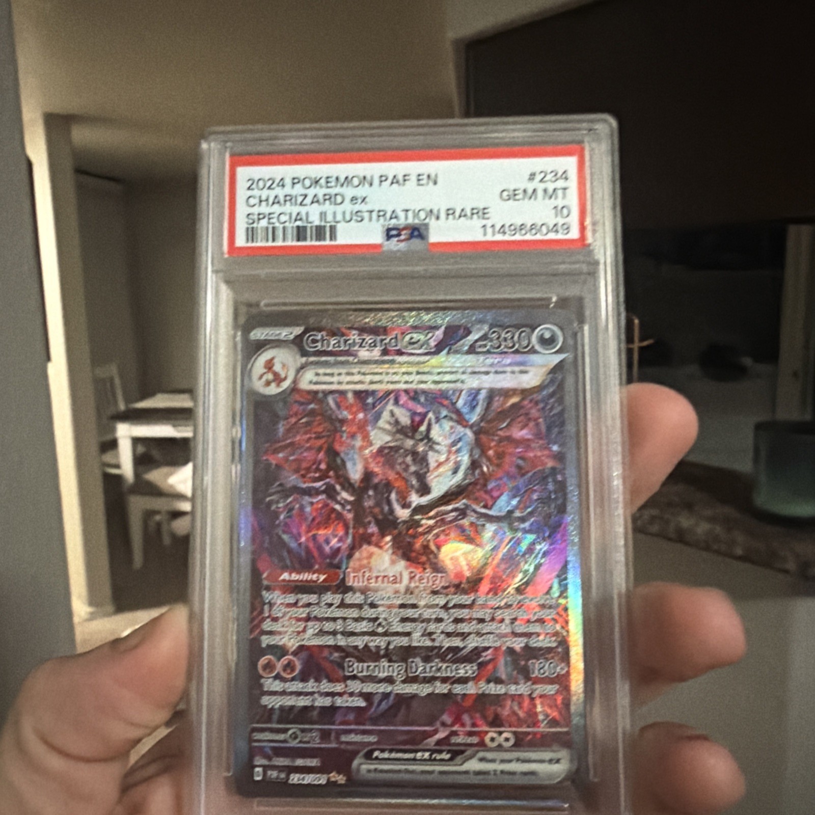 2024 POKEMON PAF EN-PALDEAN FATES SPECIAL ILLUSTRATION RARE CHARIZARD EX PSA 10 view 3