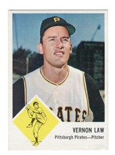1963 Fleer Baseball Vernon Law # 58  NMT