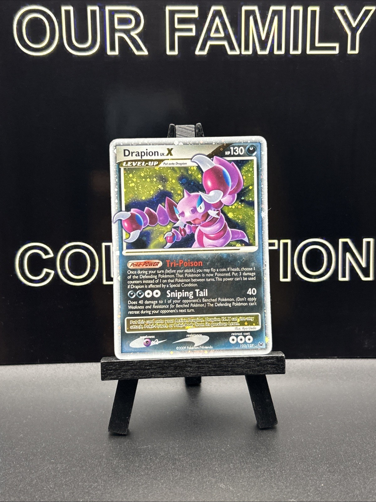Pokemon - Drapion LV.X 123/127 Platinum Holo Ultra Rare