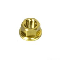 Mutter Kettenrad M10X1.25Mm Edelstahl V4A Gold FüR Yamaha FZ1 1000 S GT Fazer 20