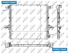 Engine Cooling Radiator Fits BMW 1 2 Series X1 X2 Mini Countryman NRF 550235