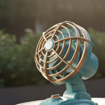 Retro Mini Ventilator tragbar Akku-Handventilator einfache Reinigung für Büro