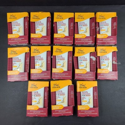13 x 50g Tiger Balm Neck & Shoulder Rub Boost Extra Strength Pain Relief