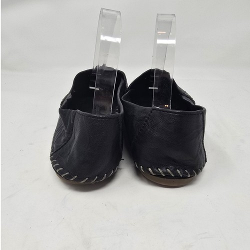 Adam Tucker by Me Too Damen Solo Leder Slipper flache Halbschuhe schwarz Größe 10M - Bild 4 von 7