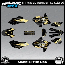 Graphics Kit for Suzuki DRZ400 Polisport Restyle  (2000-2024) Razor - GOLD
