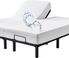 Cooling Bamboo Viscose Split California King Mattress Protector Pad for