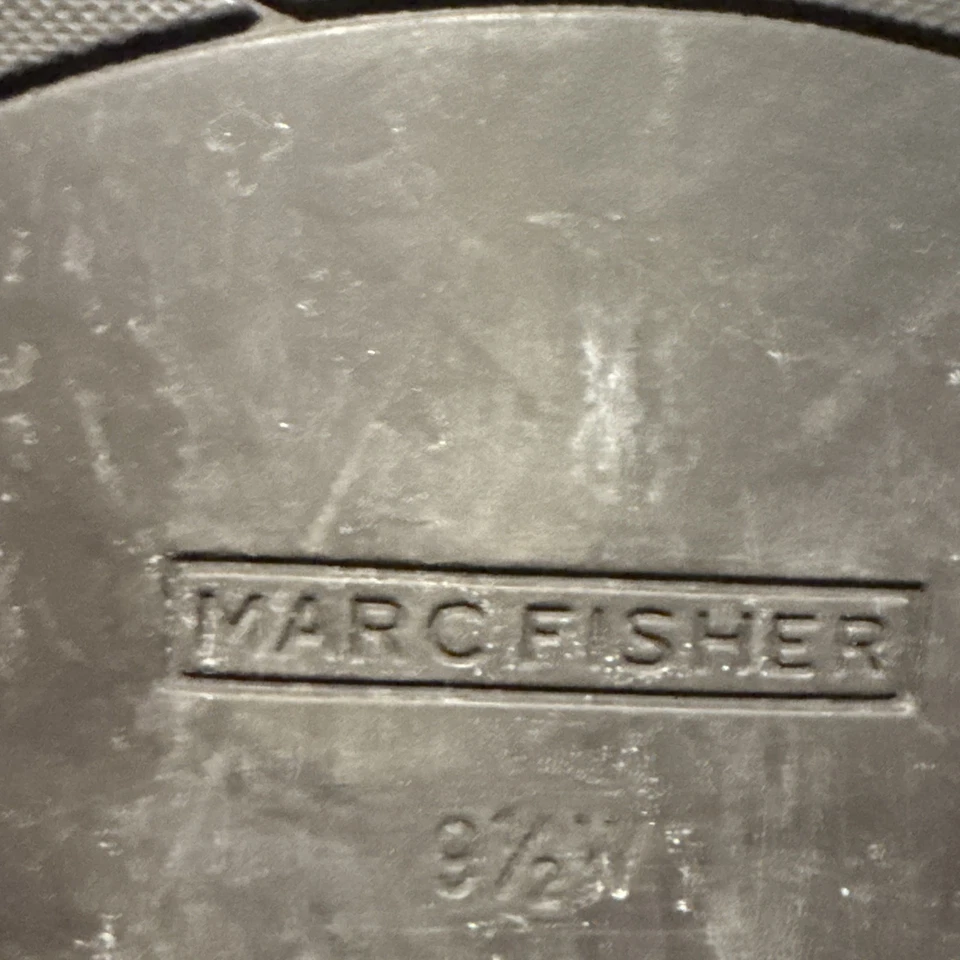 Marc Fisher Women's Riding Boots Brown Leather, Round Toe, Side Zip, Size 9.5M - Image 4 of 4