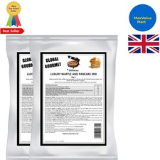 2x1KG Complete Ready Belgian Waffle & Pancake Mix – Quick, Vegetarian Delight