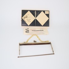 Vintage PURSEnalities Gold Tone Interchangeable Purse Handbag Frame Box Insert
